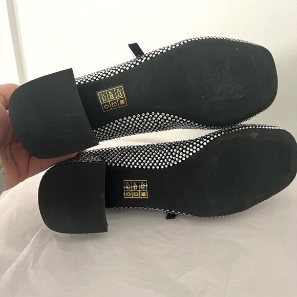 Jeffrey Campbell Rhinestone Covered Mary Jane Block Heels Size 7 NWOB - Picture 10 of 11